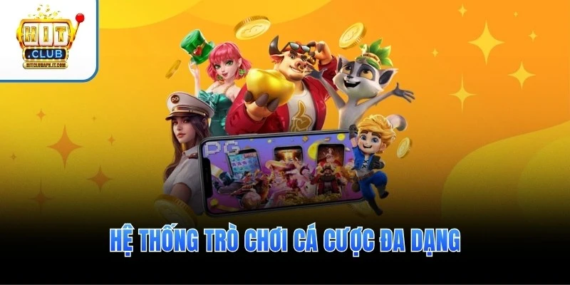 Hitclub | hitclubapk | Tải Hitclub APK, Android, IOS 2026 3 Hệ thống trò chơi cá cược đa dạng